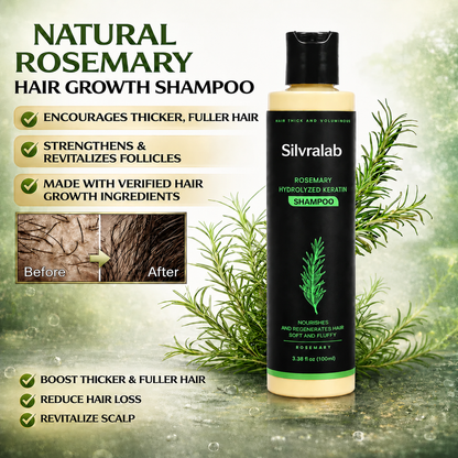 🔥LAST DAY 50% OFF - Silvralab Organic Rosemary Hair Growth Shampoo