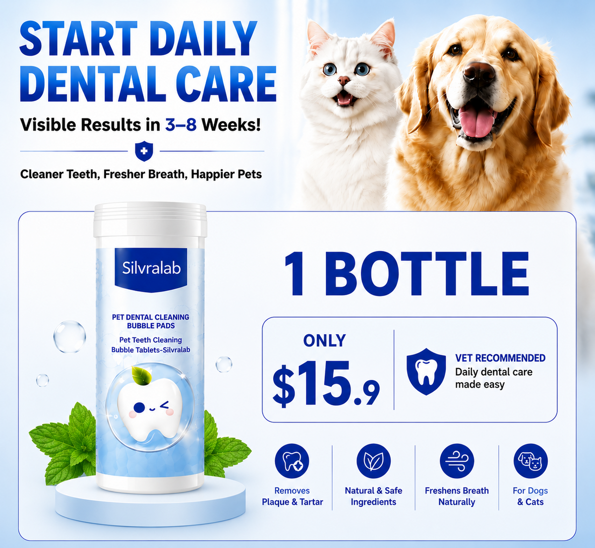 Your Pet Can't Tell You Their Mouth Hurts — But You Can Help With Simple Daily Dental Care