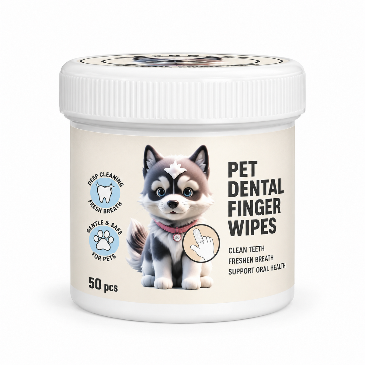 Pet dental cleaning finger cot