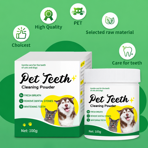 Beef Flavor Pet Dental Powder Daily Oral Care Added to Food--