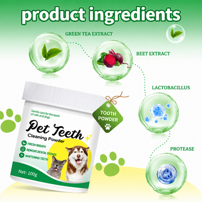 Beef Flavor Pet Dental Powder Daily Oral Care Added to Food--