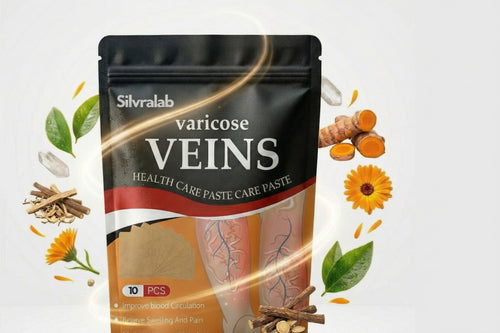 Silvralab Spider & Varicose Vein Patches | Natural Herbal Therapy for Swelling, Fatigue & Vein Health