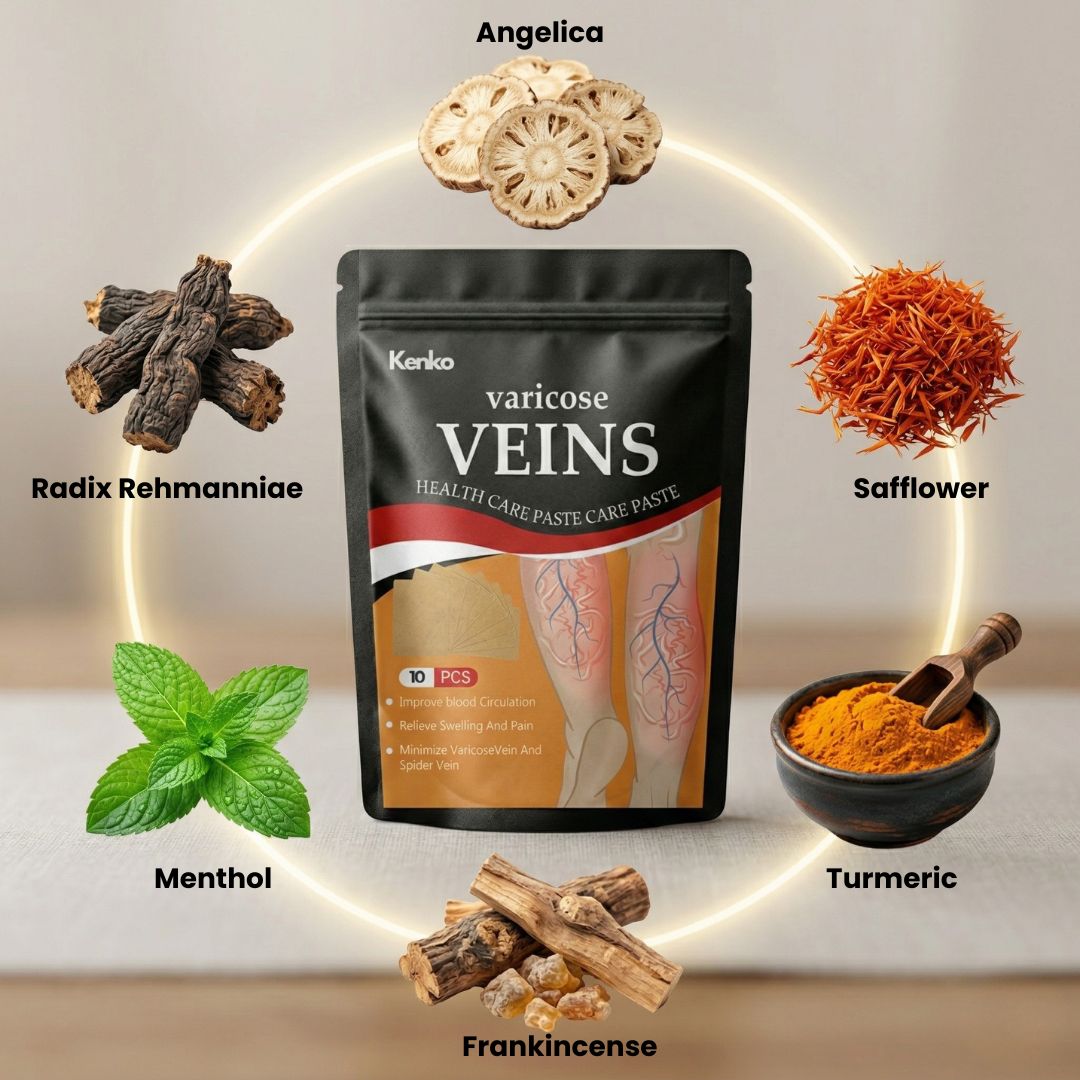 Silvralab Spider & Varicose Vein Patches | Natural Herbal Therapy for Swelling, Fatigue & Vein Health