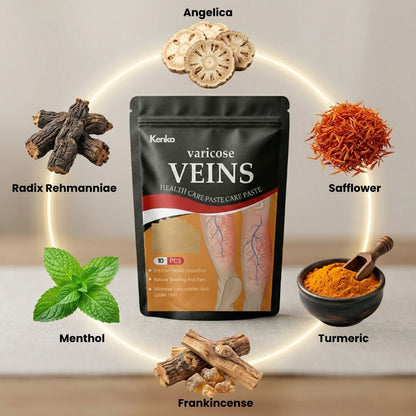 Silvralab Spider & Varicose Vein Patches | Natural Herbal Therapy for Swelling, Fatigue & Vein Health