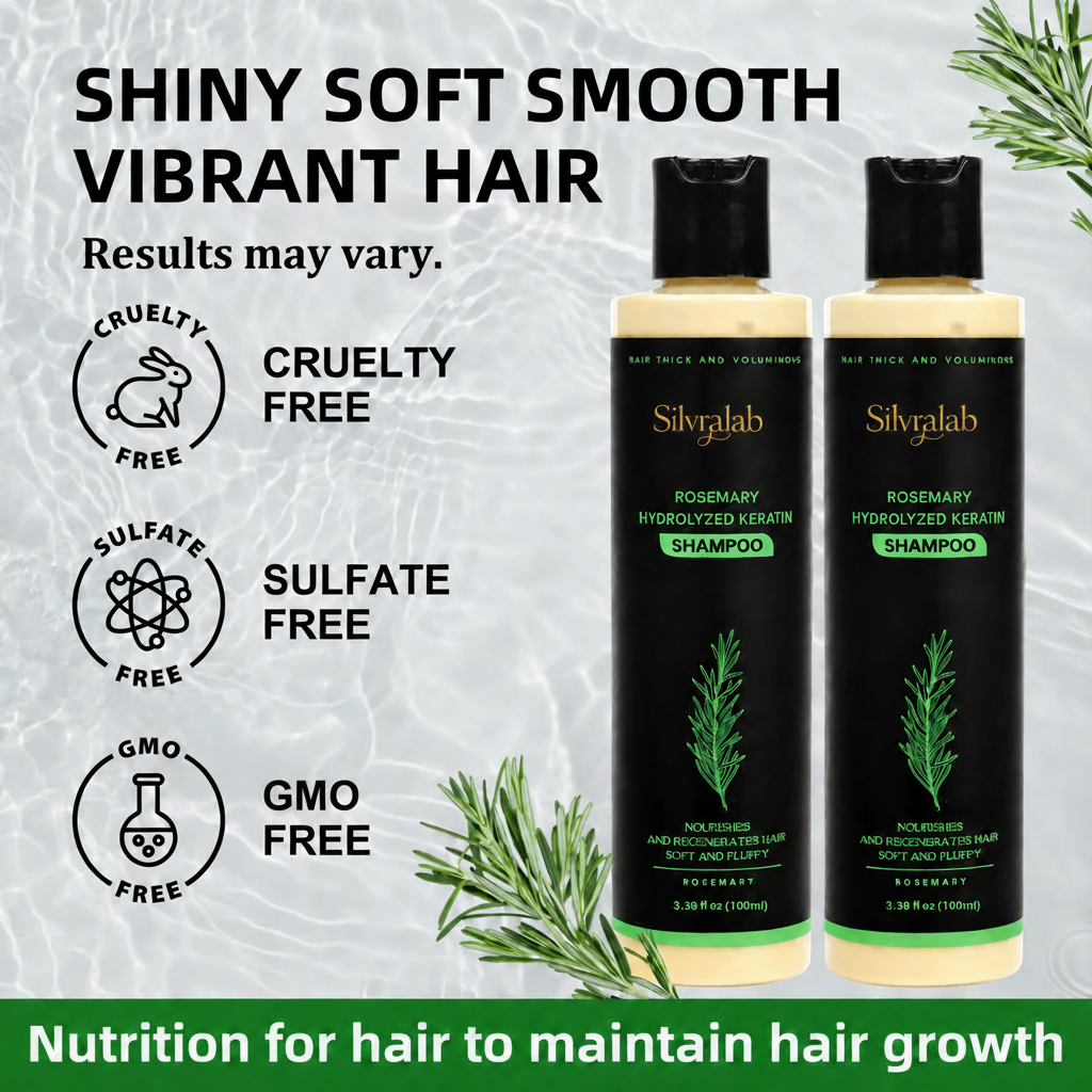 🔥LAST DAY 50% OFF - Silvralab Organic Rosemary Hair Growth Shampoo
