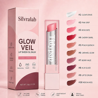 🔥Last Day Buy 1 Get 1 Free|Tidypap GLOW VEIL LIP SHEEN OIL BALM