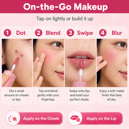 ⏰ LAST DAY ONLY! BOGO FREE 🎁 Silvralab 2-in-1 Velvet Matte Lip & Cheek Tint