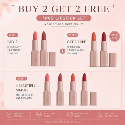 💋Lustvva™ Serum Lipstick  Skincare-Infused Color for Softer, Fuller-Looking Lips
