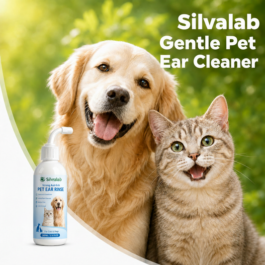 Silvralab🐶🐱 Ear Cleaner | Relieves Itching in Dogs & Cats