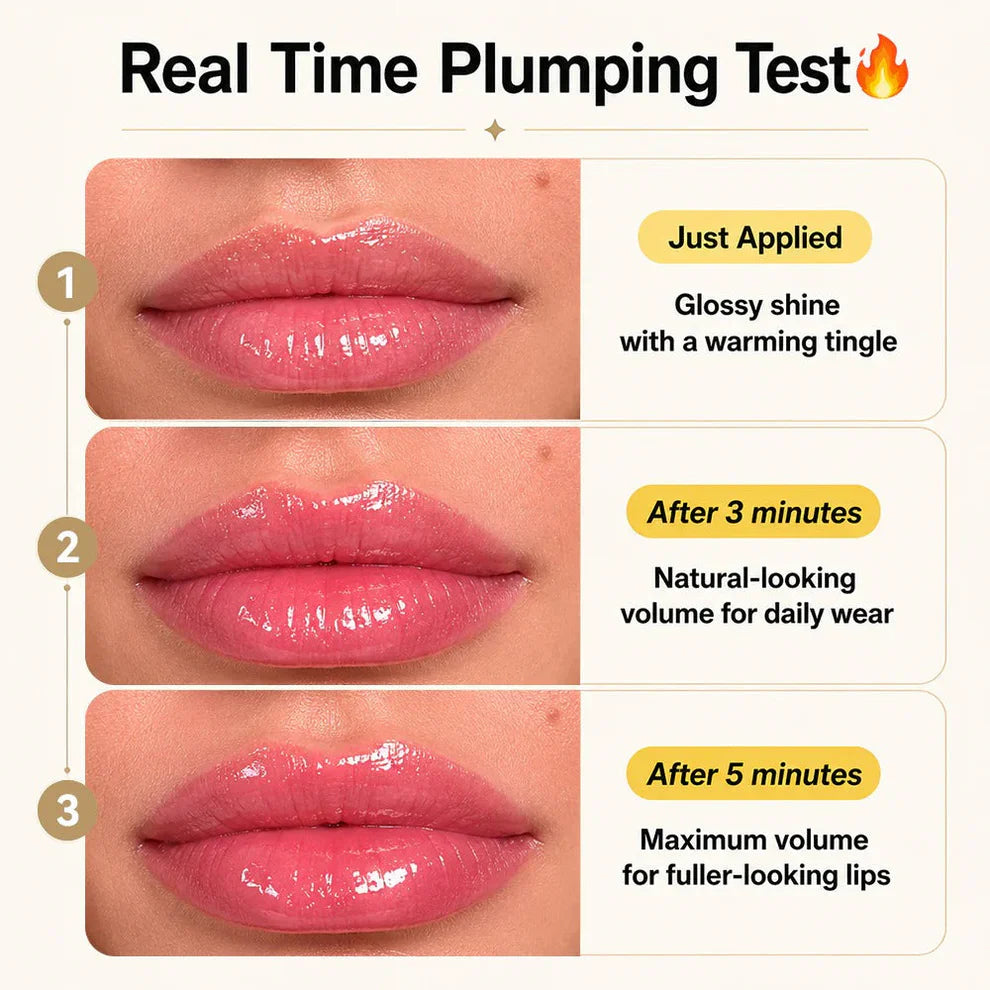 Silvralab Edible Spicy Lip Plumper - Fuller-Looking Lip Plumper Gloss